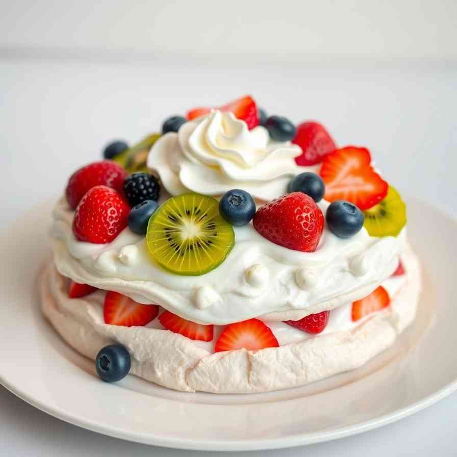 Classic Pavlova Dessert - Easy Recipe